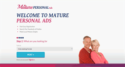 Desktop Screenshot of maturepersonalads.com